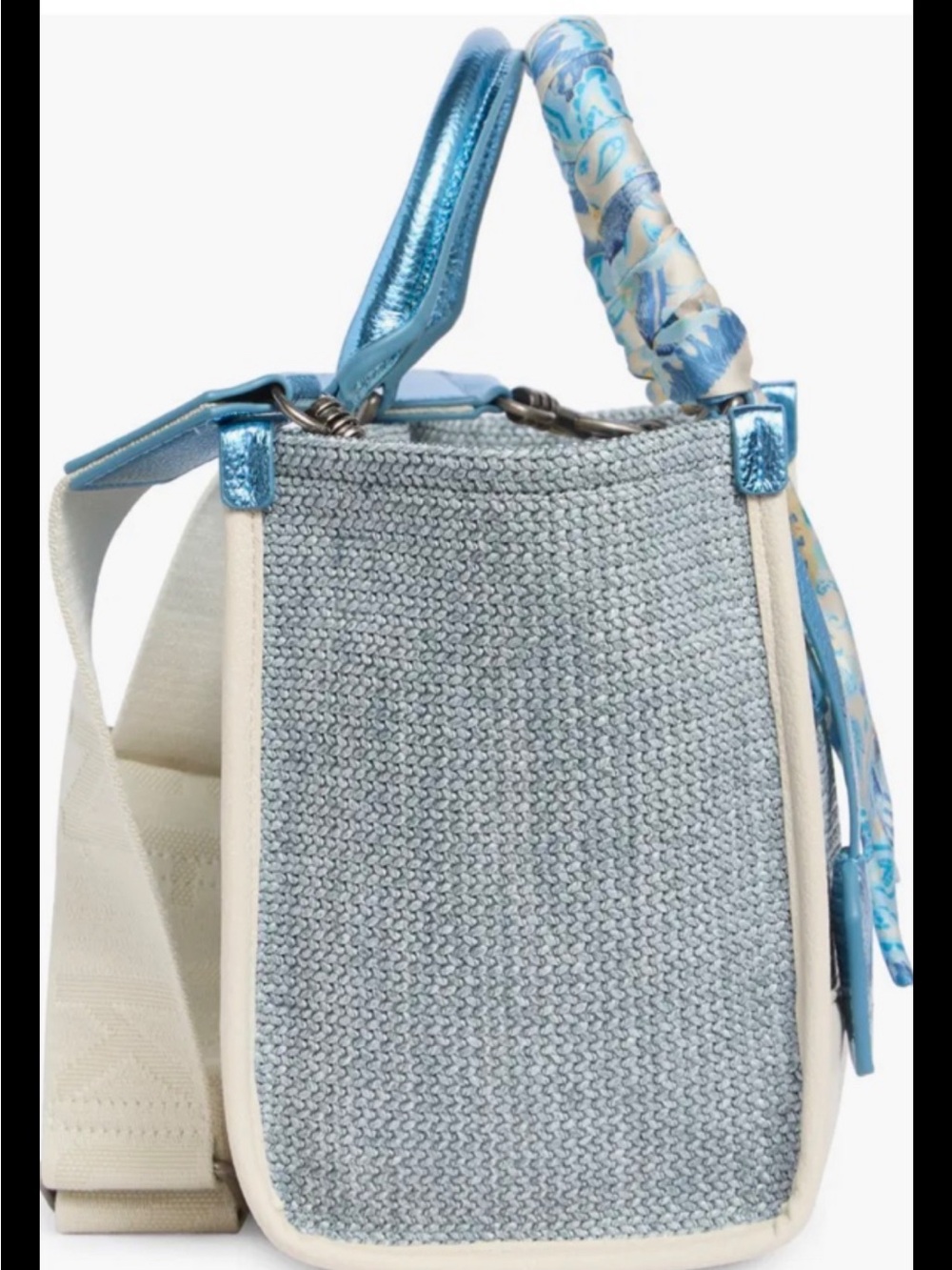 Kurt Geiger London Chiswick Small Shopper Tote Light/Pastel Blue NWOT - Picture 4 of 7